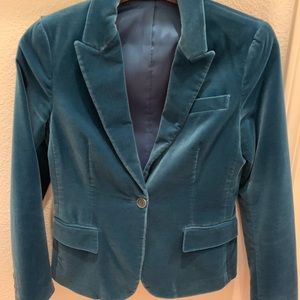 Teal, velvet Theory Blazer 💙